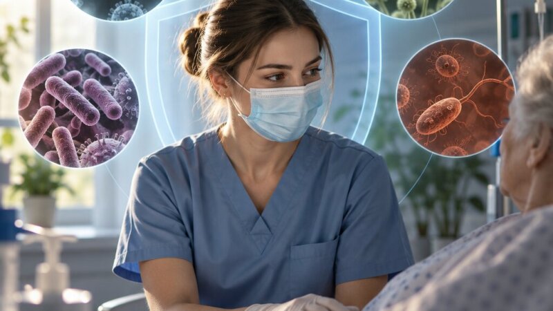 Czynniki biologiczne w pracy opiekuna medycznego: podział i wpływ na bezpieczeństwo
