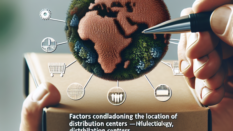 Czynniki warunkujące lokalizację centrów dystrybucyjnych - natura, ekonomia, technologia, społeczeństwo, polityka.