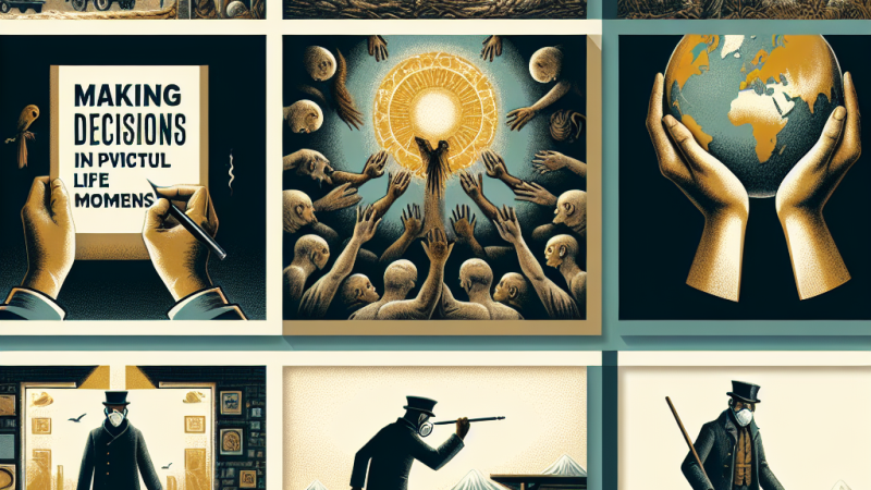 Decyzje w przełomowych momentach życia: motywacje i konsekwencje: "Dżuma", "Inny świat".