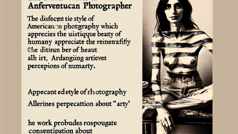 Diane Arbus- życie i twórczość.