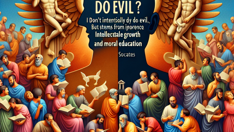 Dlaczego ludzie czynią zło? - Odwołanie do filozofii Sokratesa.
