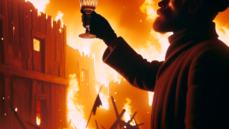 Dlaczego toast wieńczący "Potop" wznosi Zagłoba i jakie przesłanie dla "onych przyszłych pokoleń" on zawiera?