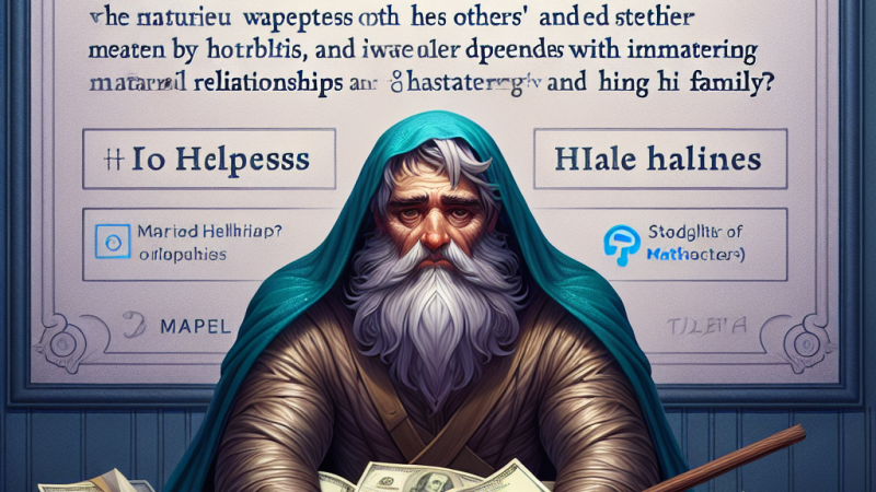 Dobra materialne a szczęście: analiza na podstawie "Skąpca" Moliera