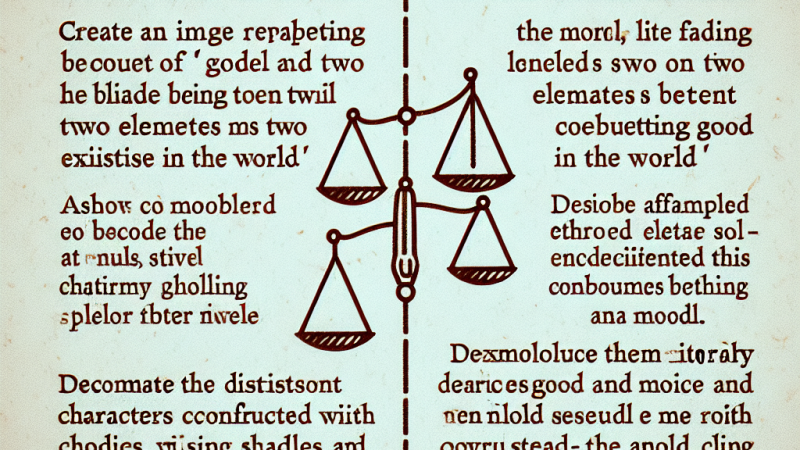 Dobro i zło to dwa pierwiastki współistniejące ze sobą w świecie. Gdzie przebiega granica między nimi ?