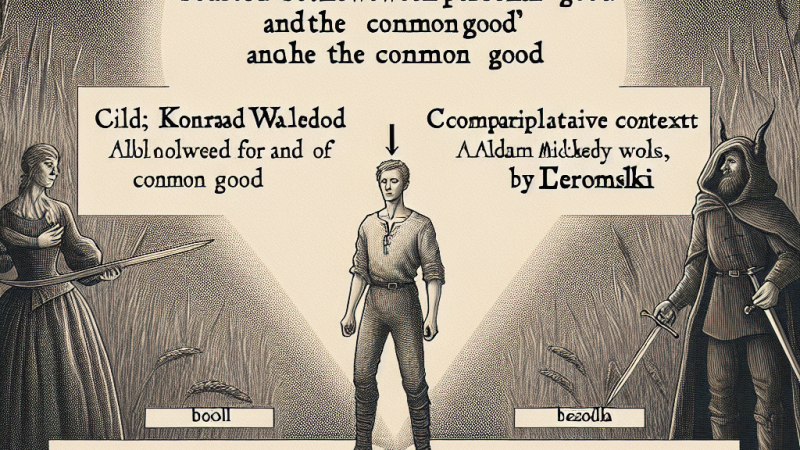 Dobro własne czy dobro ogółu – bohater literacki w sytuacji wyboru. "Konrad Wallenrod" Adama Mickiewicza i wybrany kontekst.