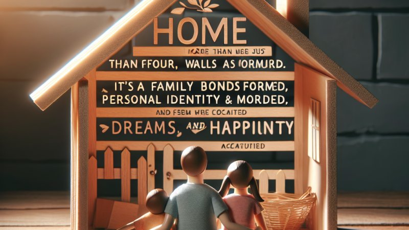 Dom - cztery ściany, tapety, meble... ale