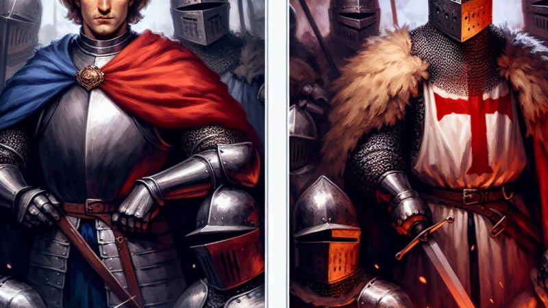 Dwa obozy rycerstwa: polski i krzyżacki. Charakterystyka porównawcza