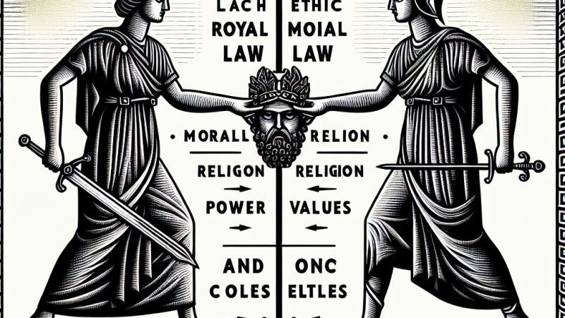 Dwa stanowiska w „Antygonie” Sofoklesa.