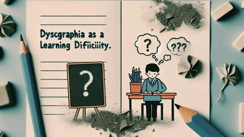 Dysgrafia jako trudność w nauce.