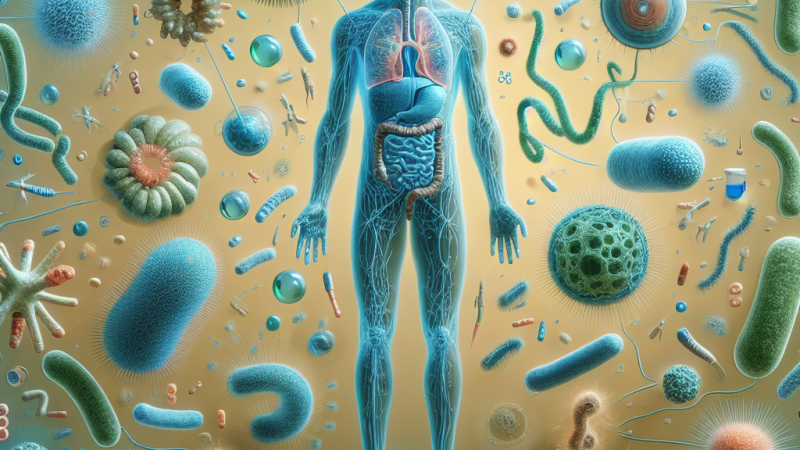 Działanie bakterii na ciało człowieka przy zakażeniu bezpośrednim