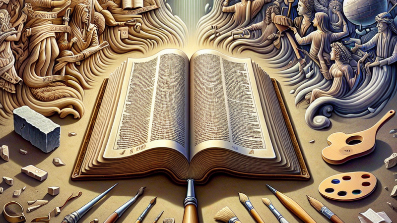 „Dzieła sztuki wchodzą ze sobą w związki i zależności”. Na przykładzie Biblii przeanalizuj zależności między tym tekstem literackim, a innymi tekstami kultury.