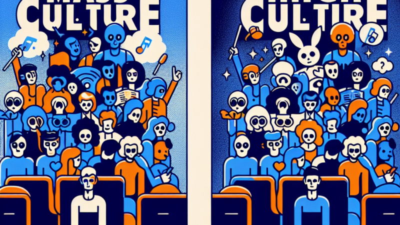 Dzieło kultury masowej kontra dzieło kultury wysokiej: porównanie