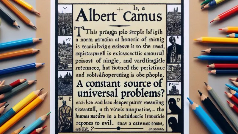 "Dżuma" - problematyka