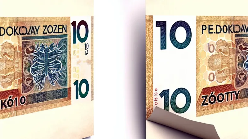 Elementy zabezpieczające stosowane w banknotach: przed i po modernizacji banknotu 10 złotych do 2014 roku