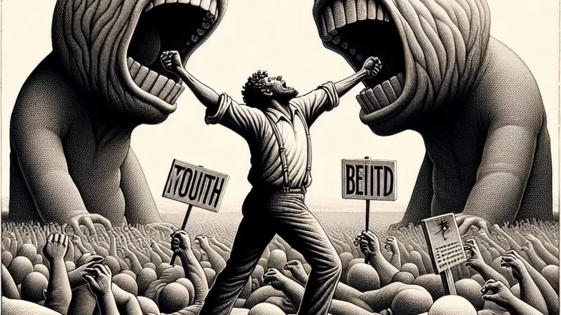 Ferdydurke – walka Józia z „gębą” i „pupą”