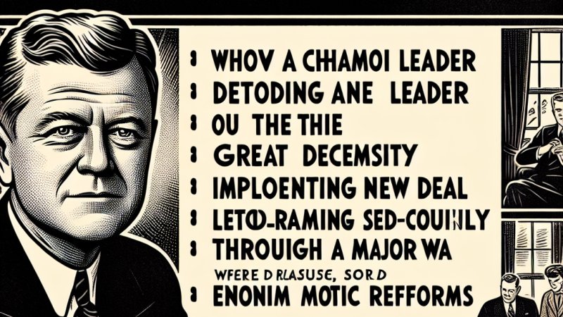 Franklin Delano Roosevelt- najważniejsze informacje