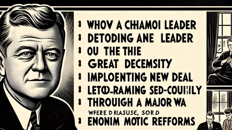 Franklin Delano Roosevelt- najważniejsze informacje