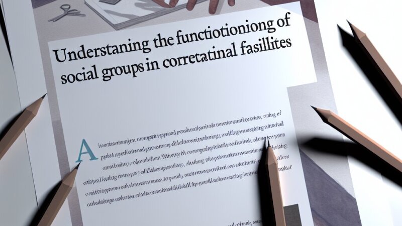 Funkcjonowanie grup społecznych w zakładach karnych na podstawie polskiej literatury naukowej