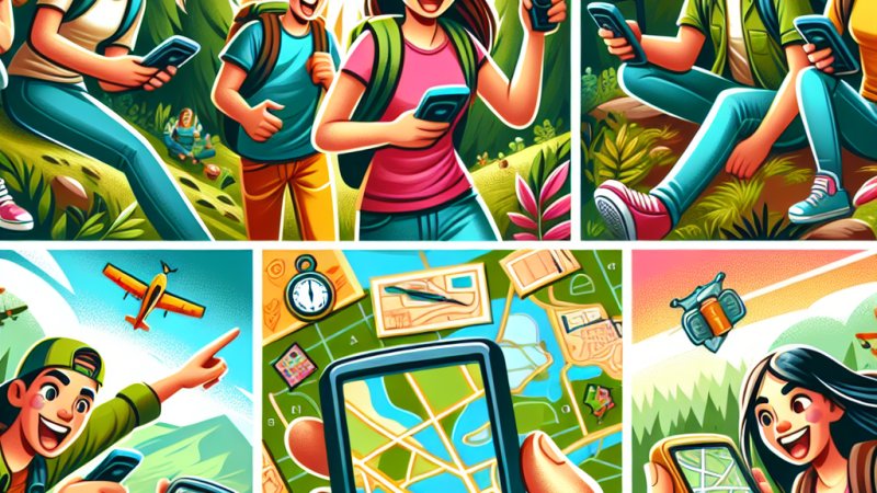 Geocaching - popularna gra terenowa oparta na technologii GPS.