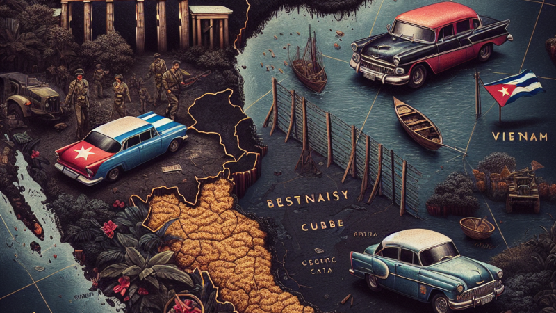 Główne obszary zimnowojennych napięć w stosunkach Wschód – Zachód w latach 50. i 60. XX wieku: Berlin, Kuba, Wietnam.