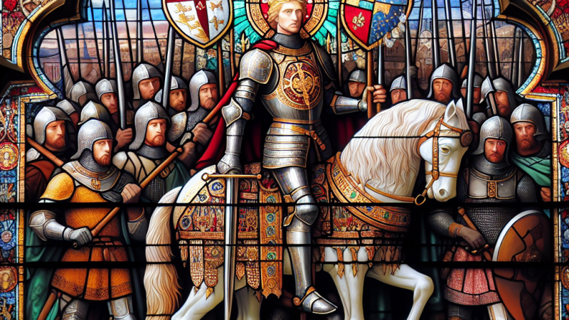 Gotfryd z Bouillon: Witraż