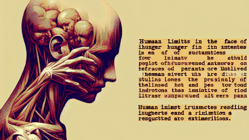 Granice człowieczeństwa wobec głodu i bólu - analiza przenikliwości pytania w kontekście "Innego świata" i innych tekstów literackich