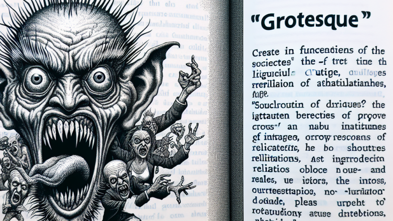 Groteska w literaturze: funkcje i nawiązania w tekście Katarzyny Gałysz