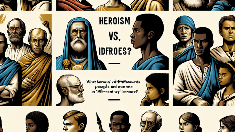 Heroizm czy obojętność wobec człowieka i świata? Jakie sylwetki bohaterów w literaturze XIX wieku?