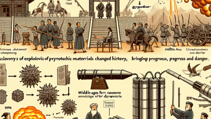 Historia odkrycia materiałów wybuchowych i pirotechnicznych.