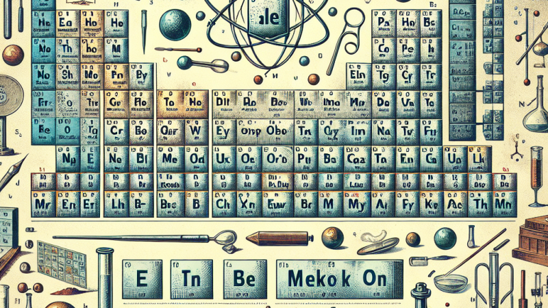 Historia powstania układu okresowego pierwiastków.