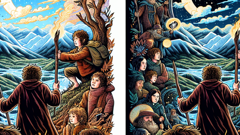 "Hobbit czyli tam o z powrotem" - fascynująca i wciągająca powieść o przygodach Bilba Bagginsa i jego towarzyszy.