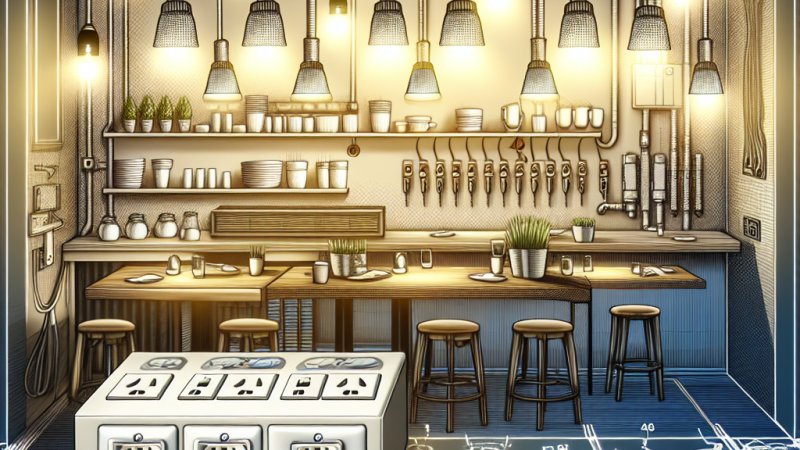 Instalacja elektryczna w zakładzie gastronomicznym - opis