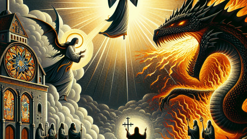 Interpretacja niewiasty i smoka z Apokalipsy św. Jana