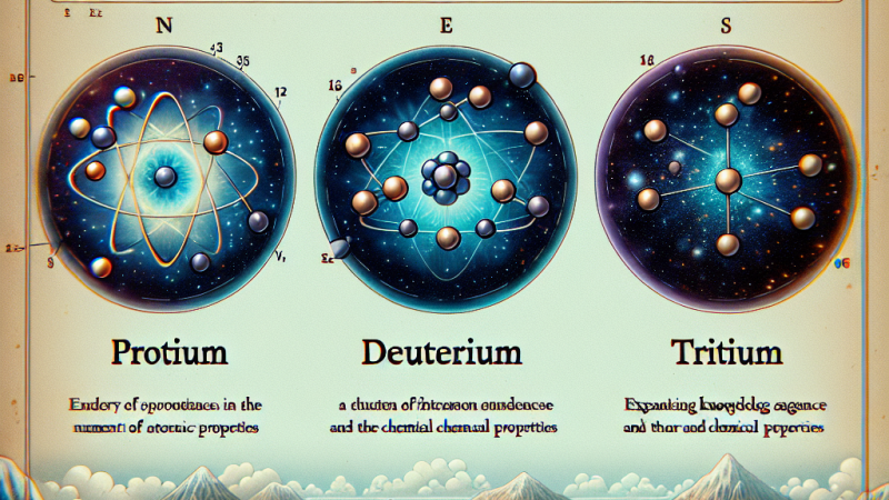 Izotopy wodoru - charakterystyka naturalnych izotopów protu, deuteru i trytu