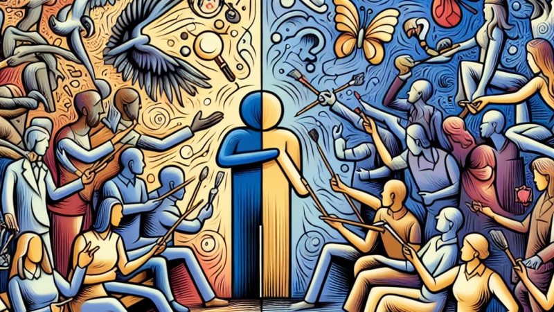 Jak artyści mogą przedstawiać konflikt między pokoleniami w sztuce?