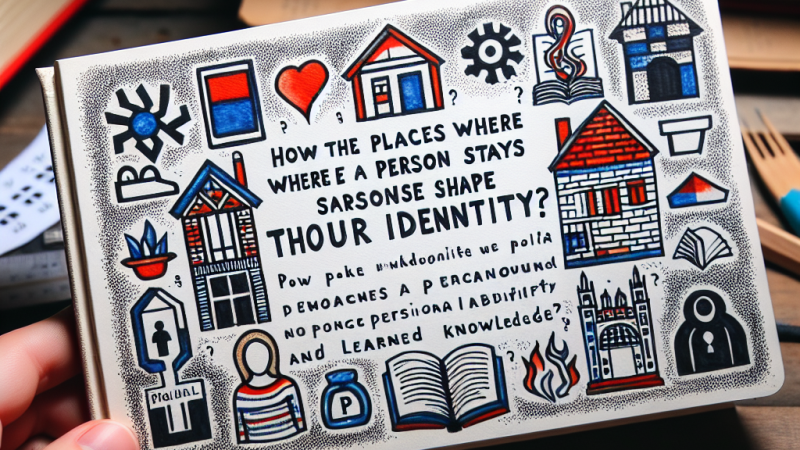 Jak miejsca, w których przebywa człowiek, kształtują jego tożsamość?