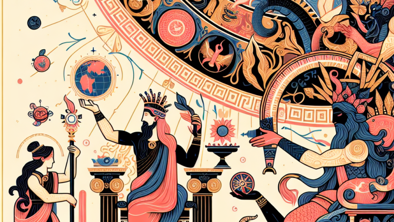 Jak mitologia grecka przedstawia powstanie świata? Określ charakter bogów, ich cechy.