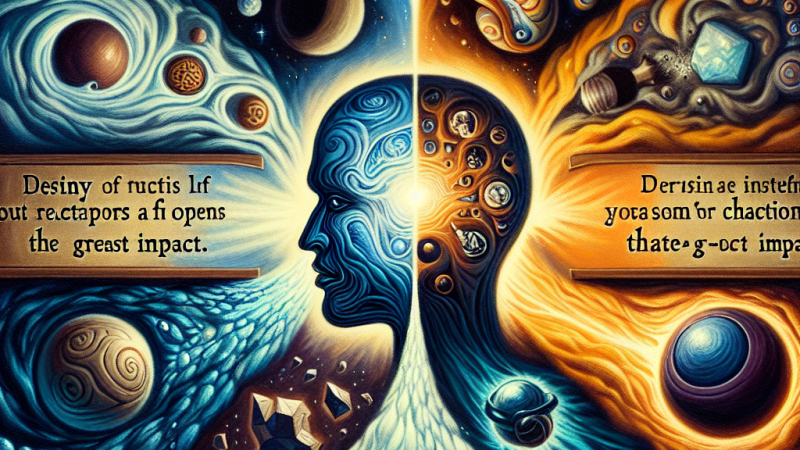 Jak sądzisz, co ma największy wpływ na życie ludzi: przeznaczenie, przypadek czy decyzje, które podejmują? (Odwołanie do własnych doświadczeń)