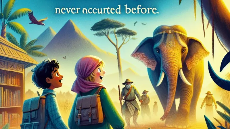 Jak Staś i Nel poznali słonia w lekturze "W pustyni i w puszczy"