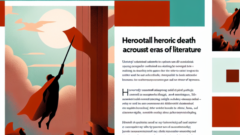 Jak w literaturze różnych epok jest kreowany obraz bohaterskiej śmierci?