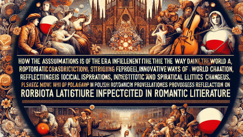 Jak założenia epoki wpływają na sposób kreowania świata przedstawionego w literaturze romantyzmu