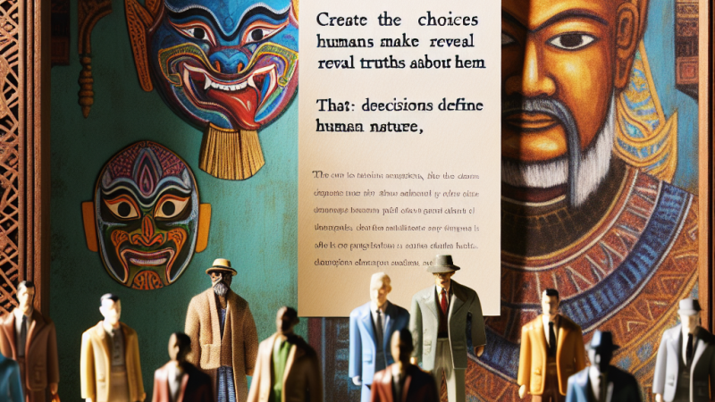 Jaką prawdę o człowieku ukazują jego wybory? Analiza literacka