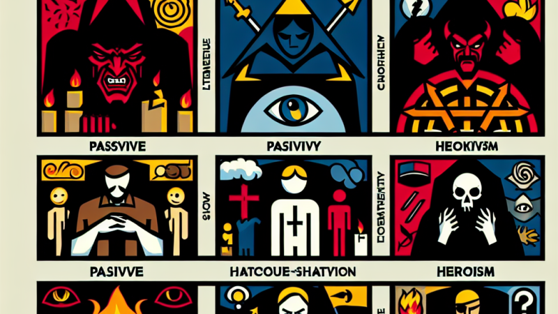 Jakie postawy wobec zła mogą przyjmować ludzie: analiza literacka