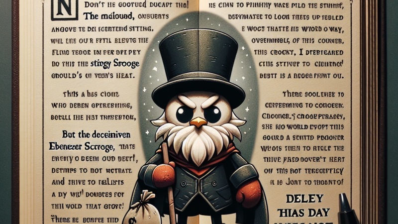 Jeden dzień w świecie Ebenezera Scrooge'a.