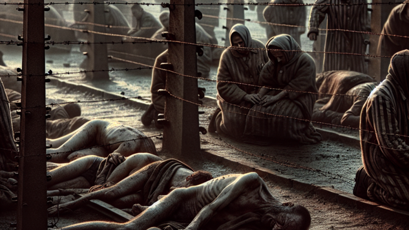 Kaci i ofiary – obraz międzyludzkich relacji w obozie. Omów zagadnienie na podstawie opowiadania Ludzie, którzy szli Tadeusza Borowskiego. W swojej odpowiedzi uwzględnij również wybrany kontekst.