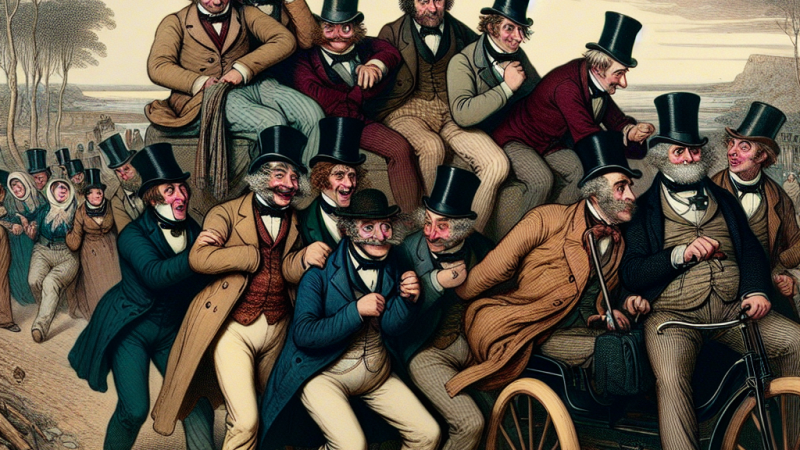 Klub Pickwicka – motywy literackie