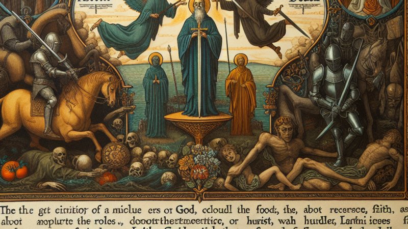 Koncepcja Boga, życia oraz śmierci, a także o roli człowieka, na podstawie wybranych utworów średniowiecznych