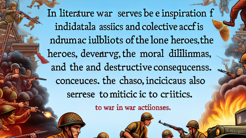 Konflikt jako źródło literackiego obrazu wojny