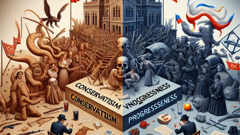 Konserwatyzm i postępowość jako sprzeczne idee społeczne. Omów zagadnienie na podstawie Tanga Sławomira Mrożka. W swojej odpowiedzi uwzględnij również wybrany kontekst.