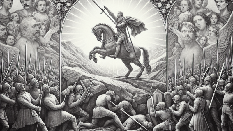 "Kordian"- nawiązanie do historii szwajcarskiego rycerza Winkelrieda